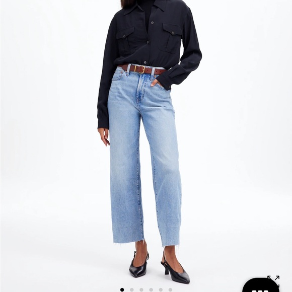 Madewell Petite Perfect Vintage Wide Leg Crop Jean - Picture 12 of 12